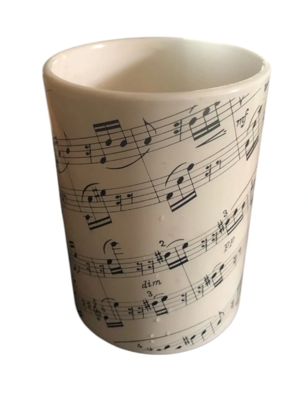 Vintage Musical Notes Pencil Cup